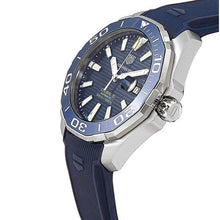 Load image into Gallery viewer, Tag Heuer Aquaracer Calibre 5 Automatic Blue Dial Blue Rubber Strap Watch for Men - WAY201B.FT6150