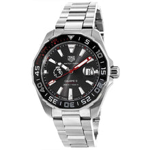 Load image into Gallery viewer, Tag Heuer Aquaracer Calibre 5 Premiere League Edition Black Dial Silver Stainless Steel Watch for Men - WAY201D.BA0927
