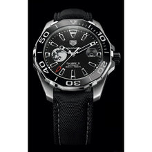 Load image into Gallery viewer, Tag Heuer Aquaracer Calibre 5 Moon Black Dial Black Nylon Strap Watch for Men - WAY201J.FC6370