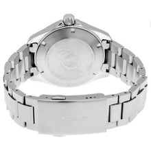 Load image into Gallery viewer, Tag Heuer Aquaracer Quartz Black Dial Silver Steel Strap Watch for Men - WAY101A.BA0746