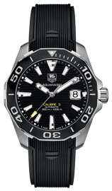 Tag Heuer Aquaracer Calibre 5 Automatic Black Dial Black Rubber Strap Watch for Men -  WAY211A.FT6151