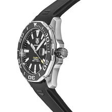 Load image into Gallery viewer, Tag Heuer Aquaracer Calibre 5 Automatic Black Dial Black Rubber Strap Watch for Men - WAY201A.FT6142