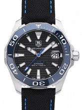 Load image into Gallery viewer, Tag Heuer Aquaracer Calibre 5 Automatic Black Dial Black Nylon Strap Watch for Men - WAY211B.FC6363