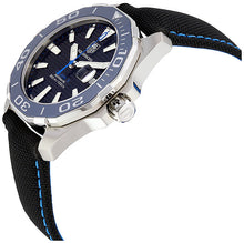 Load image into Gallery viewer, Tag Heuer Aquaracer Calibre 5 Automatic Black Dial Black Nylon Strap Watch for Men - WAY211B.FC6363