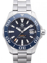 Load image into Gallery viewer, Tag Heuer Aquaracer Calibre 5 Blue Dial Silver Steel Strap Watch for Men - WAY211C.BA0928