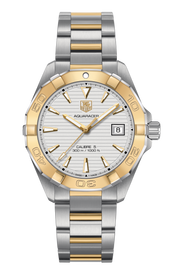 Tag Heuer Aquaracer Automatic White Dial Two Tone Steel Strap Watch for Men - WAY2151.BD0912
