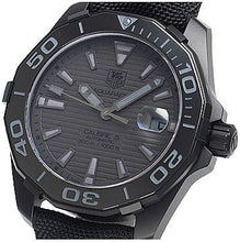 Load image into Gallery viewer, Tag Heuer Aquaracer 300 Swiss Limited Edition Black Dial Black Nylon Strap Watch for Men - WAY218B.FC6364