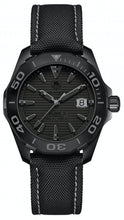 Load image into Gallery viewer, Tag Heuer Aquaracer 300 Swiss Limited Edition Black Dial Black Nylon Strap Watch for Men - WAY218B.FC6364