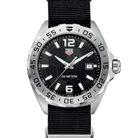 Tag Heuer Formula 1 Quartz Black Dial Black NATO Strap Watch for Men - WAZ1015.FC8198