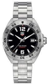 Tag Heuer Formula 1 Black Dial Silver Steel Strap Watch for Men - WAZ1112.BA0875