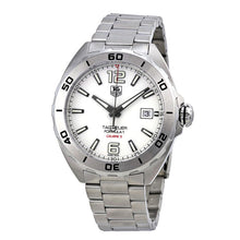 Load image into Gallery viewer, Tag Heuer Formula 1 Calibre 5 Automatic White Dial Silver Steel Strap Watch for Men - WAZ2114.BA0875