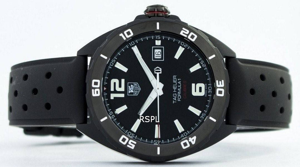 Tag Heuer Formula 1 Black Dial Strap Watch for Men - WAZ2115.FT8023