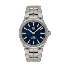 Load image into Gallery viewer, Tag Heuer Link Automatic Blue Dial Silver Steel Strap Watch for Men - WBC2112.BA0603