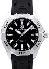 Load image into Gallery viewer, Tag Heuer Aquaracer Quartz Black Dial Black Rubber Strap Watch for Men -  WBD1110.FT8021