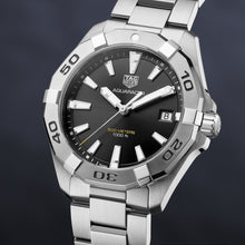 Load image into Gallery viewer, Tag Heuer Aquaracer Black Dial Silver Steel Strap Watch for Men - WBD1110.BA0928