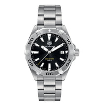 Load image into Gallery viewer, Tag Heuer Aquaracer Black Dial Silver Steel Strap Watch for Men - WBD1110.BA0928