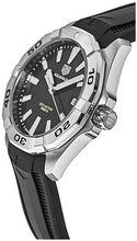 Load image into Gallery viewer, Tag Heuer Aquaracer Quartz Black Dial Black Rubber Strap Watch for Men -  WBD1110.FT8021