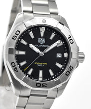 Load image into Gallery viewer, Tag Heuer Aquaracer Black Dial Silver Steel Strap Watch for Men - WBD1110.BA0928
