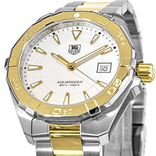 Load image into Gallery viewer, Tag Heuer Aquaracer Quartz White Dial Two Tone Steel Strap Watch for Men - WAY1120.BB0930
