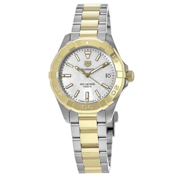 Tag Heuer Aquaracer Mother of Pearl Dial Two Tone Steel Strap Watch for Women - WBD1320.BB0320