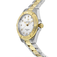 Load image into Gallery viewer, Tag Heuer Aquaracer White Mother of Pearl Dial Two Tone Steel Strap Watch for Women - WBD1322.BB0320