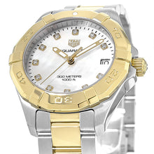 Load image into Gallery viewer, Tag Heuer Aquaracer White Mother of Pearl Dial Two Tone Steel Strap Watch for Women - WBD1322.BB0320