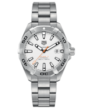Load image into Gallery viewer, Tag Heuer Aquaracer Automatic White Dial Silver Steel Strap Watch for Men - WBD2111.BA0928