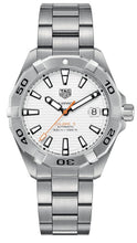 Load image into Gallery viewer, Tag Heuer Aquaracer Automatic White Dial Silver Steel Strap Watch for Men - WBD2111.BA0928