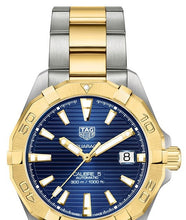 Load image into Gallery viewer, Tag Heuer Aquaracer Calibre 5 Blue Dial Two Tone Steel Strap Watch for Women - WBD2120.BB0930