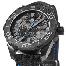Load image into Gallery viewer, Tag Heuer Aquaracer Calibre 5 Black Nylon Strap Carbon Dial Watch for Men -  WBD218C.FC6447