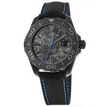 Load image into Gallery viewer, Tag Heuer Aquaracer Calibre 5 Black Nylon Strap Carbon Dial Watch for Men -  WBD218C.FC6447