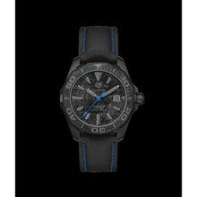 Load image into Gallery viewer, Tag Heuer Aquaracer Calibre 5 Black Nylon Strap Carbon Dial Watch for Men -  WBD218C.FC6447