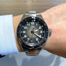 Load image into Gallery viewer, Tag Heuer Autavia Automatic Grey Dial Silver Steel Strap Watch for Men - WBE5114.EB0173
