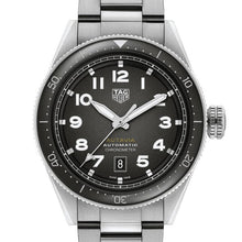 Load image into Gallery viewer, Tag Heuer Autavia Automatic Grey Dial Silver Steel Strap Watch for Men - WBE5114.EB0173