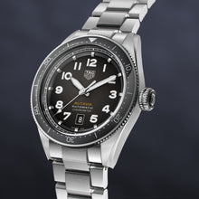 Load image into Gallery viewer, Tag Heuer Autavia Automatic Grey Dial Silver Steel Strap Watch for Men - WBE5114.EB0173