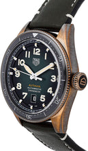 Load image into Gallery viewer, Tag Heuer Autavia Calibre 5 Automatic Olive Green Dial Green Leather Strap Watch for Men - WBE5190.FC8268