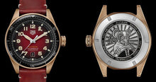Load image into Gallery viewer, Tag Heuer Autavia Calibre 5 Chinese New Year Maroon Dial Maroon Leather Strap Watch for Men - WBE5193.FC8300