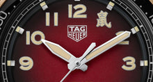 Load image into Gallery viewer, Tag Heuer Autavia Calibre 5 Chinese New Year Maroon Dial Maroon Leather Strap Watch for Men - WBE5193.FC8300