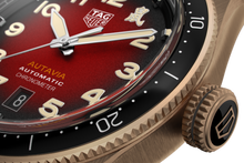 Load image into Gallery viewer, Tag Heuer Autavia Calibre 5 Chinese New Year Maroon Dial Maroon Leather Strap Watch for Men - WBE5193.FC8300