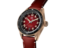 Load image into Gallery viewer, Tag Heuer Autavia Calibre 5 Chinese New Year Maroon Dial Maroon Leather Strap Watch for Men - WBE5193.FC8300