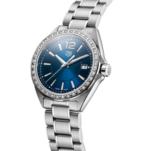 Load image into Gallery viewer, Tag Heuer Formula 1 Quartz Diamonds Blue Dial Silver Steel Strap Watch for Women - WBJ1316.BA0666