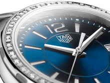 Load image into Gallery viewer, Tag Heuer Formula 1 Quartz Diamonds Blue Dial Silver Steel Strap Watch for Women - WBJ1316.BA0666