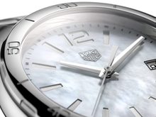 Load image into Gallery viewer, Tag Heuer Formula 1 Mother of Pearl White Dial Silver Steel Strap Watch for Women - WBJ1318.BA0666