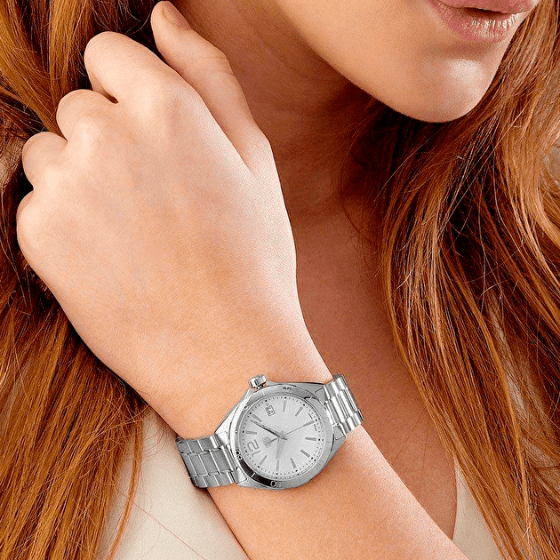 Tag Heuer Formula 1 Mother of Pearl White Dial Silver Steel Strap Watch for Women - WBJ1318.BA0666