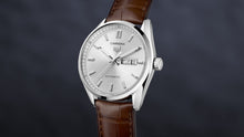 Load image into Gallery viewer, Tag Heuer Carrera Day Date Silver Dial Brown Leather Strap Watch for Men - WBN2011.FC6484