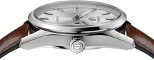 Load image into Gallery viewer, Tag Heuer Carrera Day Date Silver Dial Brown Leather Strap Watch for Men - WBN2011.FC6484