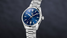 Load image into Gallery viewer, Tag Heuer Carrera Date Blue Dial Silver Steel Strap Watch for Men - WBN2112.BA0639