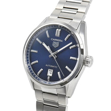 Load image into Gallery viewer, Tag Heuer Carrera Date Blue Dial Silver Steel Strap Watch for Men - WBN2112.BA0639