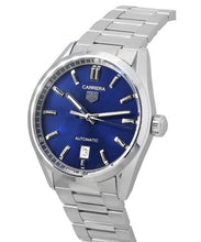 Load image into Gallery viewer, Tag Heuer Carrera Date Blue Dial Silver Steel Strap Watch for Men - WBN2112.BA0639