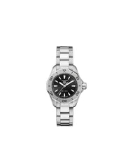 Load image into Gallery viewer, Tag Heuer Aquaracer Professional 200 Quartz Black Dial Silver Steel Strap Watch for Women - WBP1410.BA0622